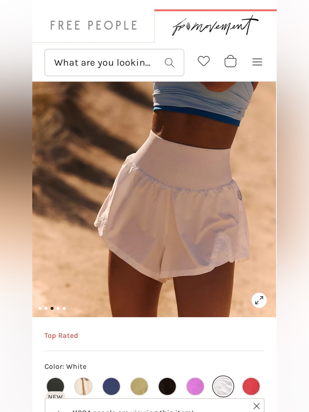 Free people movement shorts